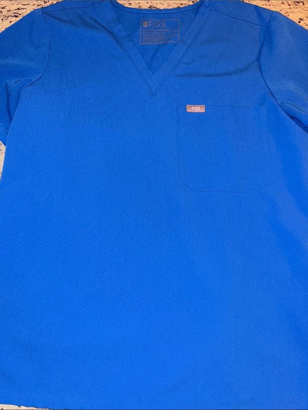 FIGS Women’s  V-Neck Scrub Top in Royal Blue
